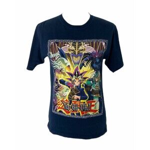 Boy's Large YU-GI-OH Shirt Blue Kazuki Takahashi 1996 Vintage Original Run